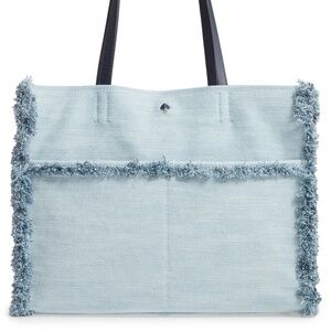 Kate Spade New York SAM DENIM LARGE POCKET TOTE